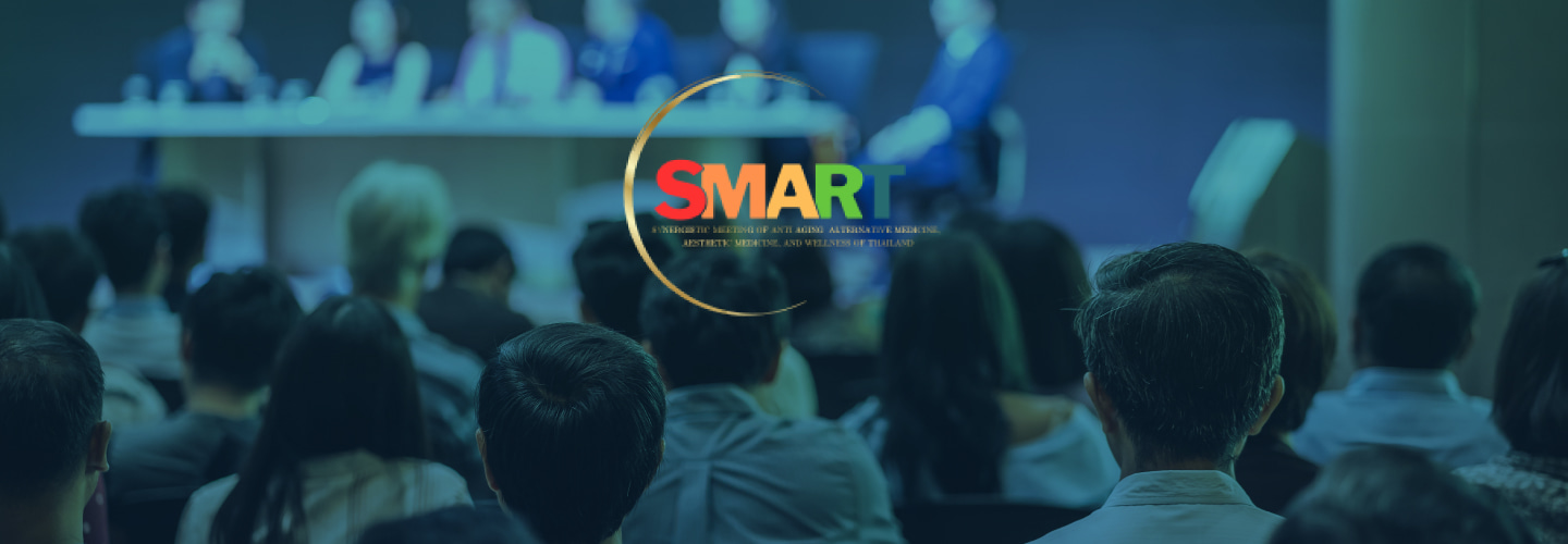 ประกาศกำหนดการแจ้งความประสงค์จองพื้นที่บูธ งาน 7th SMART : Wellness & Aesthetic ขอเชิญบริษัท/หน่วยงาน แจ้งความประสงค์จองพื้นที่บูธ ภายในวันที่ 20-31 มีนาคม 2568 ผ่านระบบออนไลน์